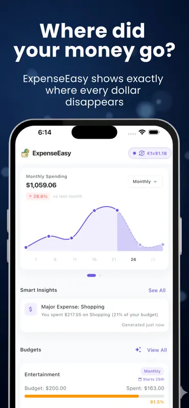 Expense Easy: AI Money Tracker screenshot 1 of 10