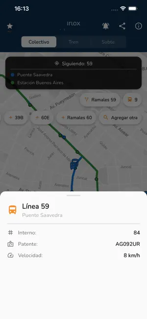 Irlox: movilidad urbana iPhone screenshot 2