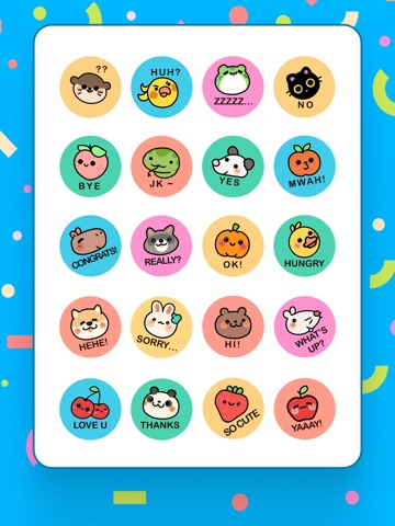 Cute Animals and Fruits iPad screenshot