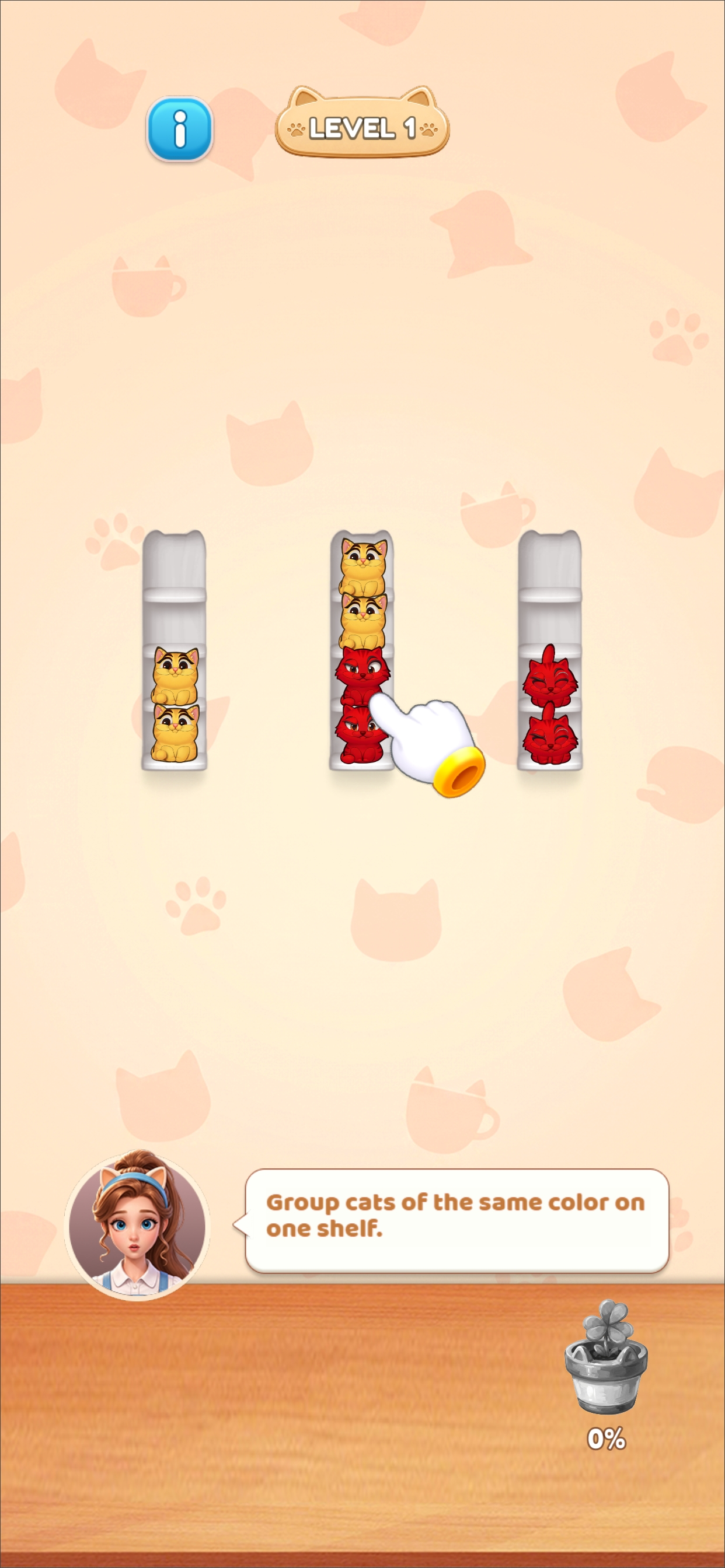 Cat Sort: Cozy Cafe Puzzle screenshot 3