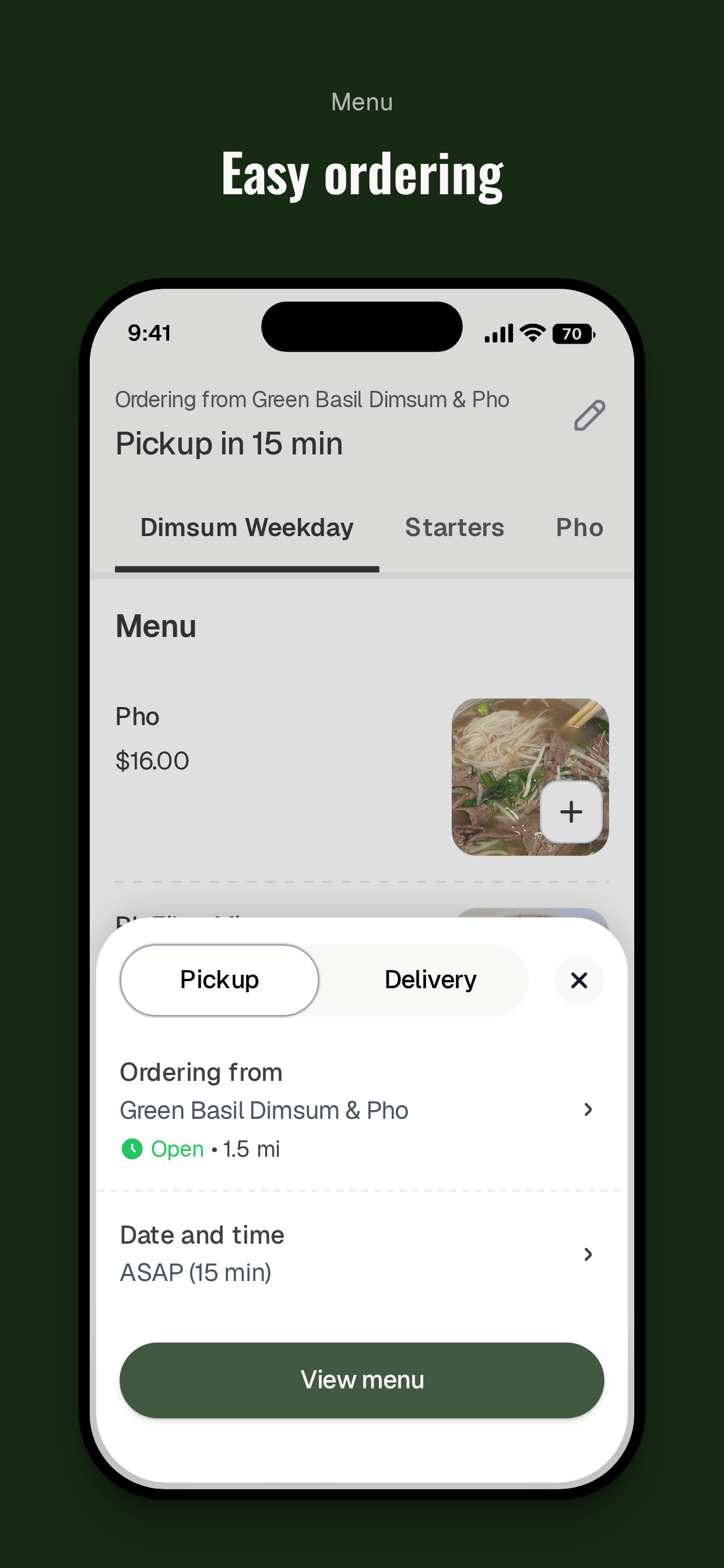 Green Basil Dimsum & Pho screenshot 3