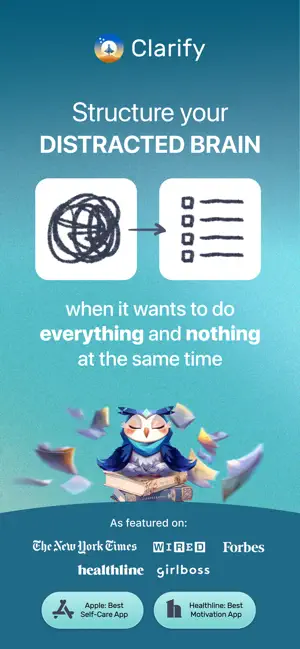 Clarify: Focus & Task Manager screenshot 1