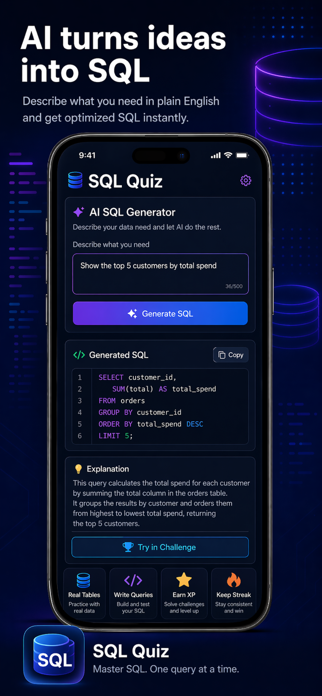 SQL Prep - Learn & Practice Screenshot 3 of 5