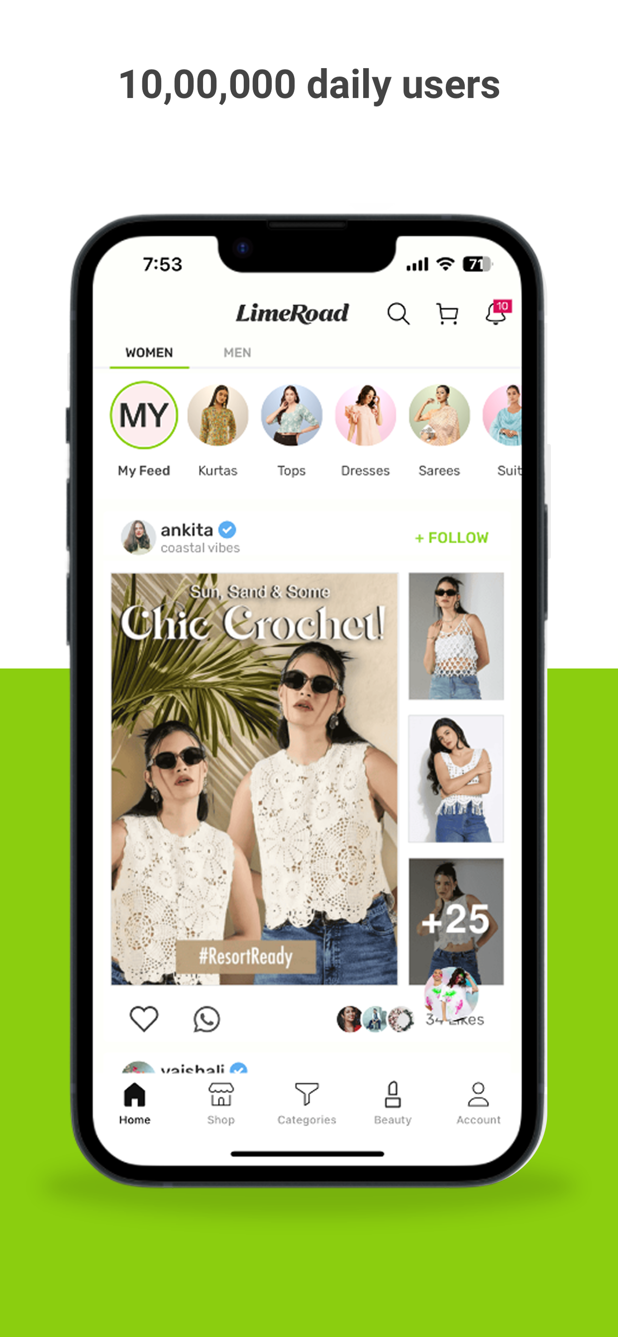 LimeRoad Online Shopping App