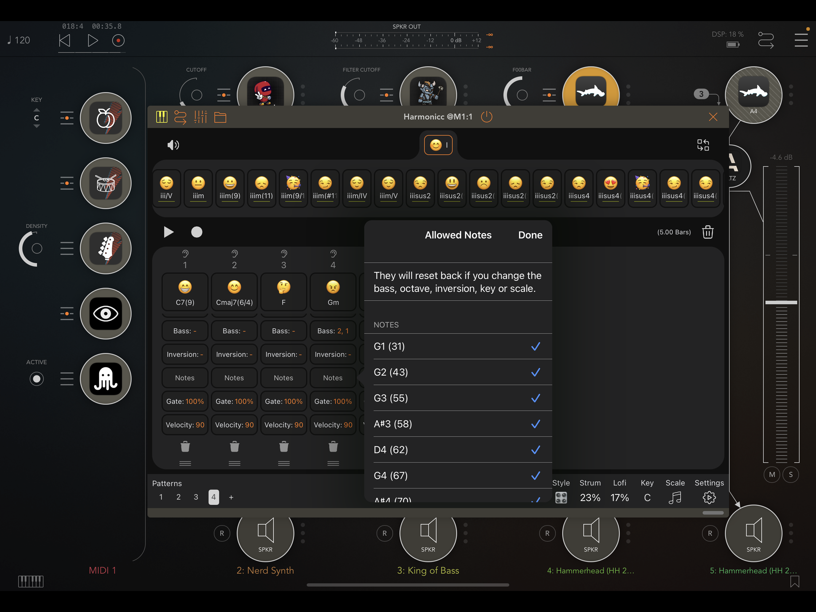 Harmonicc Chord Sequencer AUv3 screenshot 13