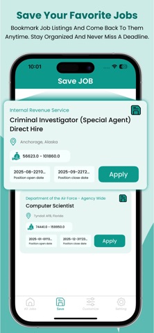 USA Gov FEDERAL jobs Update iPhone screenshot