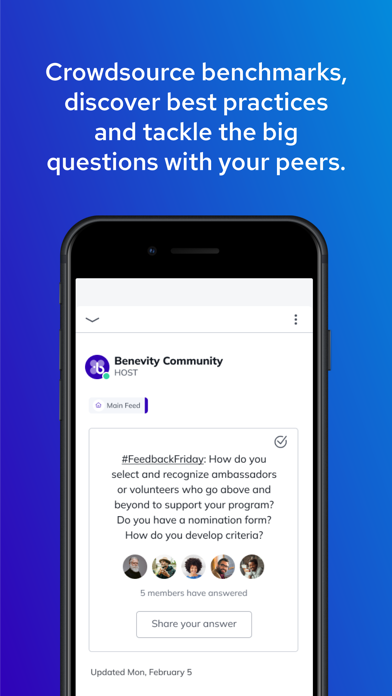 Benevity Community Screenshot