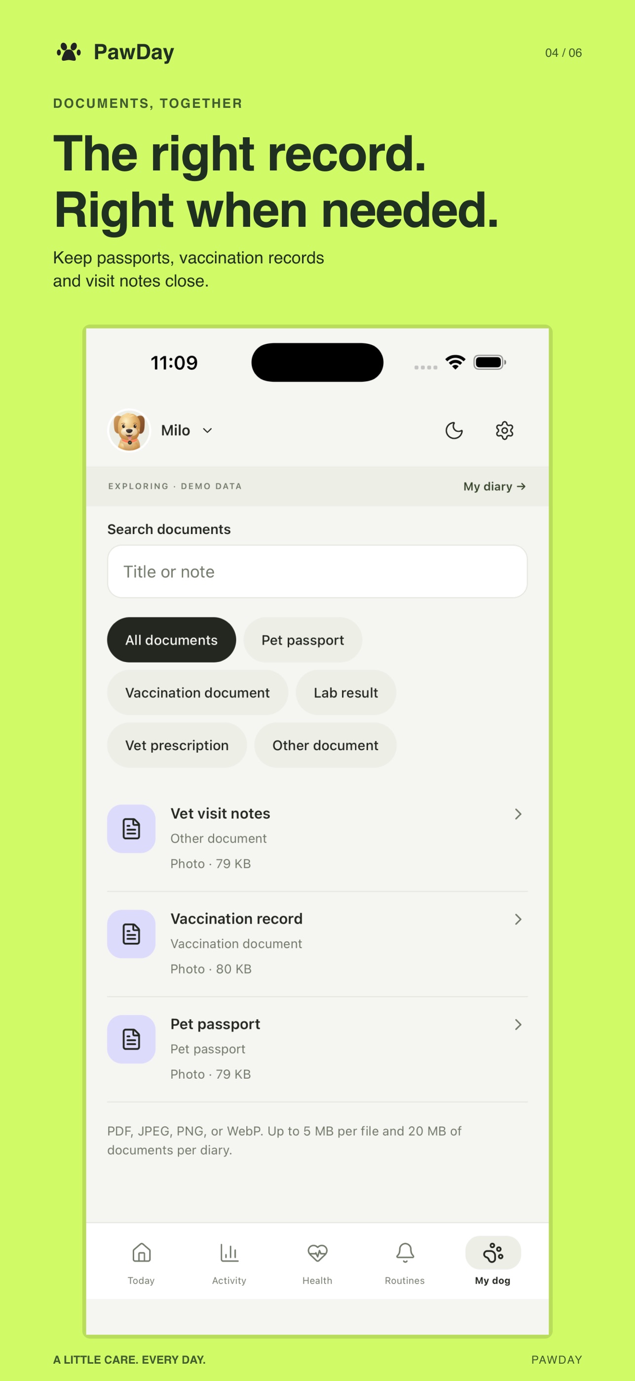 Screenshot 4 of PawDay: Dog Care & Reminders