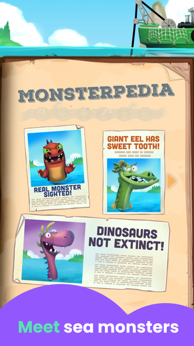 Sea Monster Fishing Games Screenshot