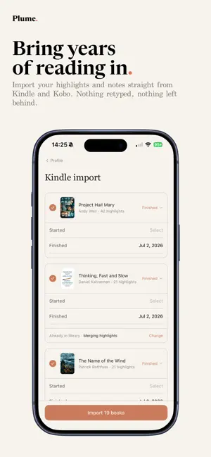 Plume.: Book & Reading Tracker screenshot 3
