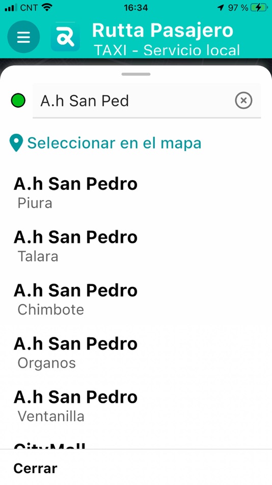 #2. Rutta Pasajero (iOS) Podle: Henry Oviedo