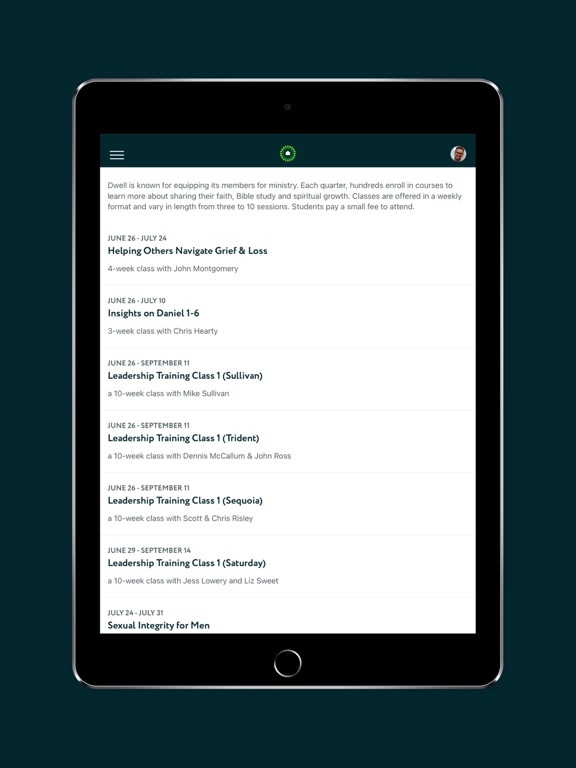 Dwell Community Church iPad screenshot 3 - Lifestyle app