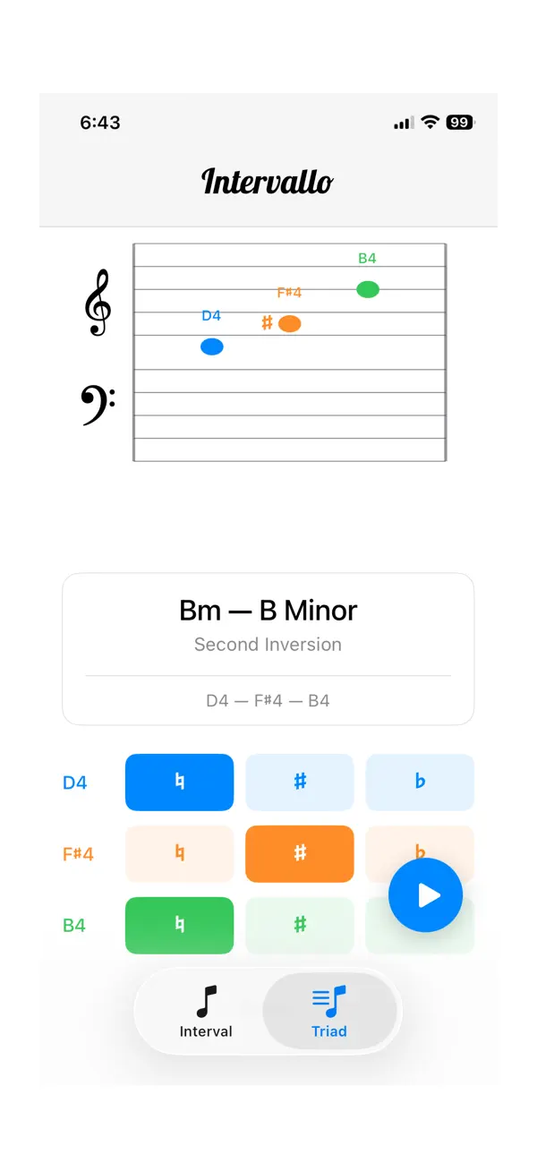 Screenshot #2 pour Intervallo Music Calculator