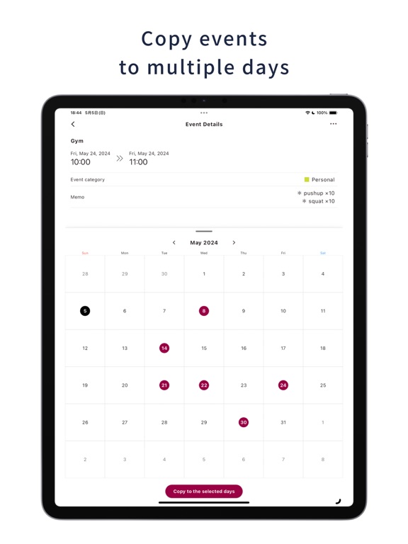 LinkDays: Calendar Sharing App iPad screenshot 5 - Productivity app
