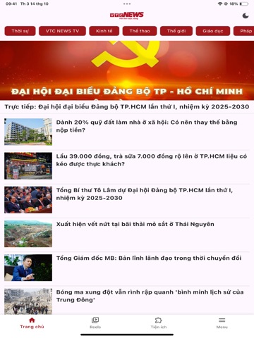 Báo VTC News: Tin tức 24h iPad screenshot 1