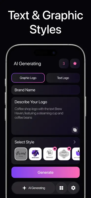 AI Logo - Brand Design Maker screenshot 2 of 7