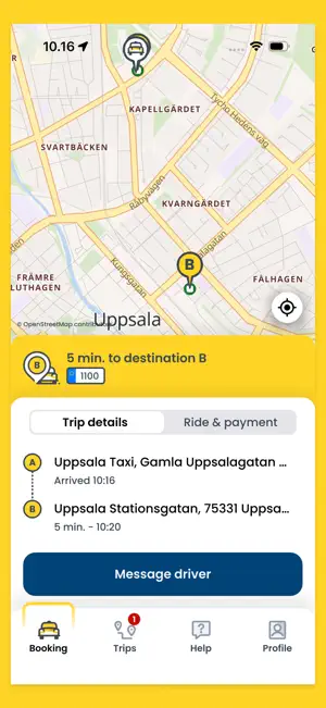 Uppsala Taxi 100 000 screenshot 4