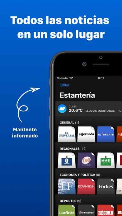 Screenshot #1 pour Periódicos Mexicanos