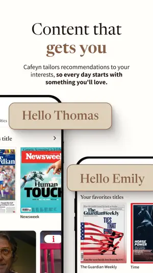 Cafeyn - News & magazines screenshot 2