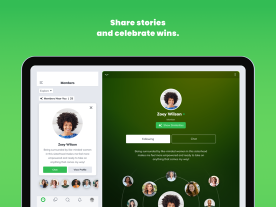 The iMpower App iPad screenshot 5 - Social Networking app