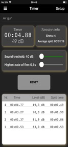 Skyteloggen (shooting log) screenshot