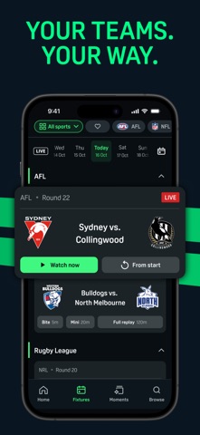 Kayo Sports App Store preview screenshot 5