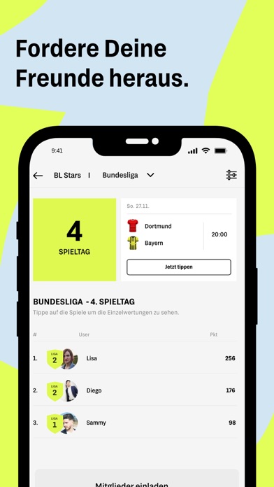 tipptastic – Die Tippspiel App Screenshot