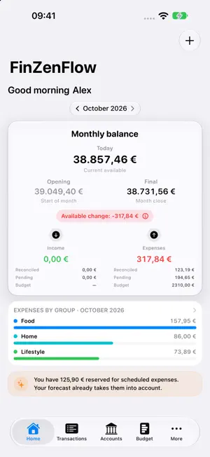 FinZenFlow screenshot 1