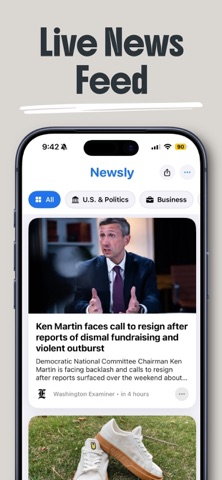 Newsly: Daily News Reader iPhone screenshot