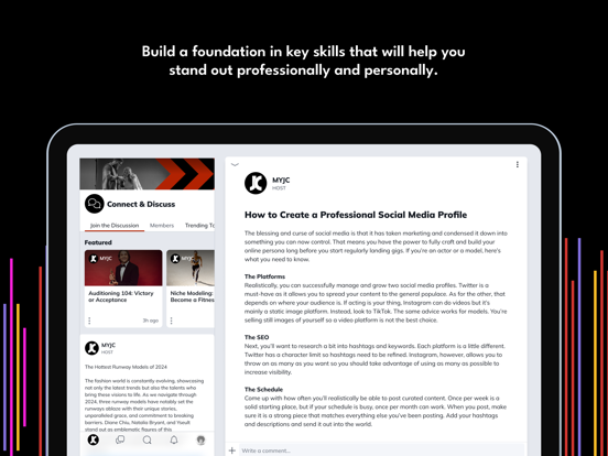 MYJC Community iPad screenshot 4 - Social Networking app