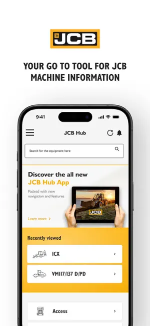 JCB: Hub App screenshot 1