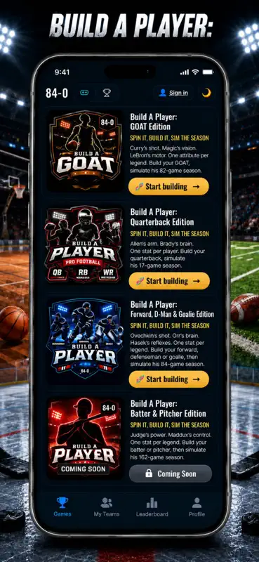 84-0.com: Sports Draft Games screenshot 1 of 10