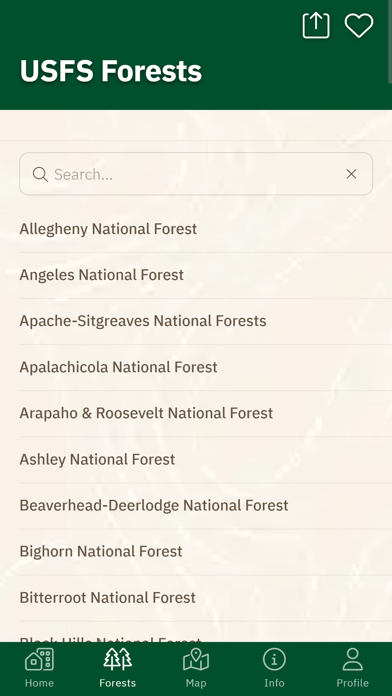 National Forest Explorer Screenshot