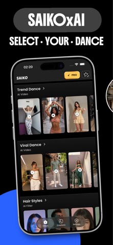 Saiko AI: Dance Video Maker Screenshot 1 of 5
