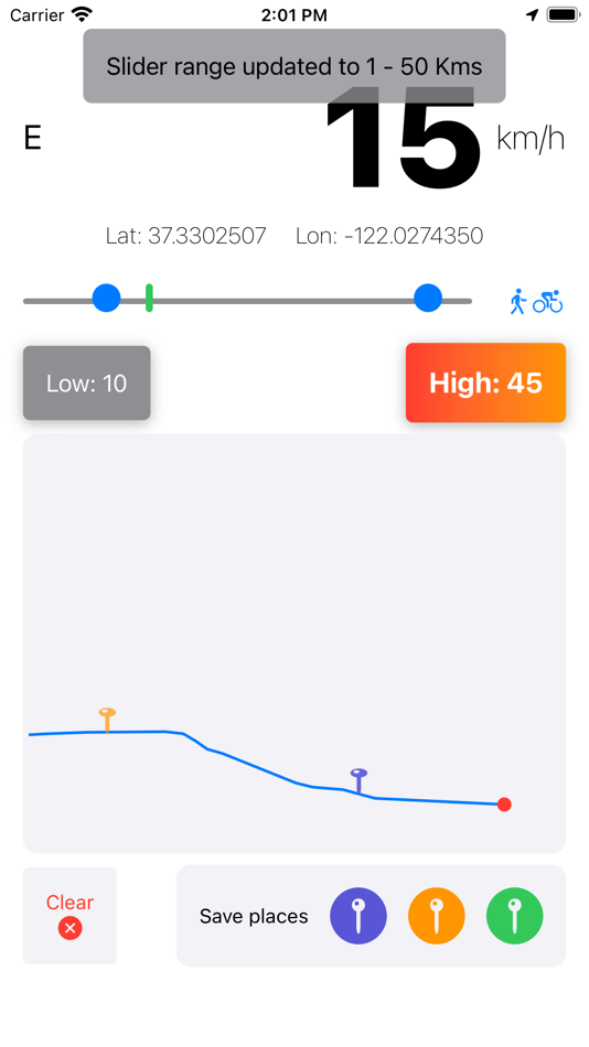 #1. Speedometer and Trails (iOS) 由: Chalil Ramachandran Abhijith