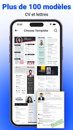 Capture d'écran de Modèles De CV Générateur De CV sur iPhone 1