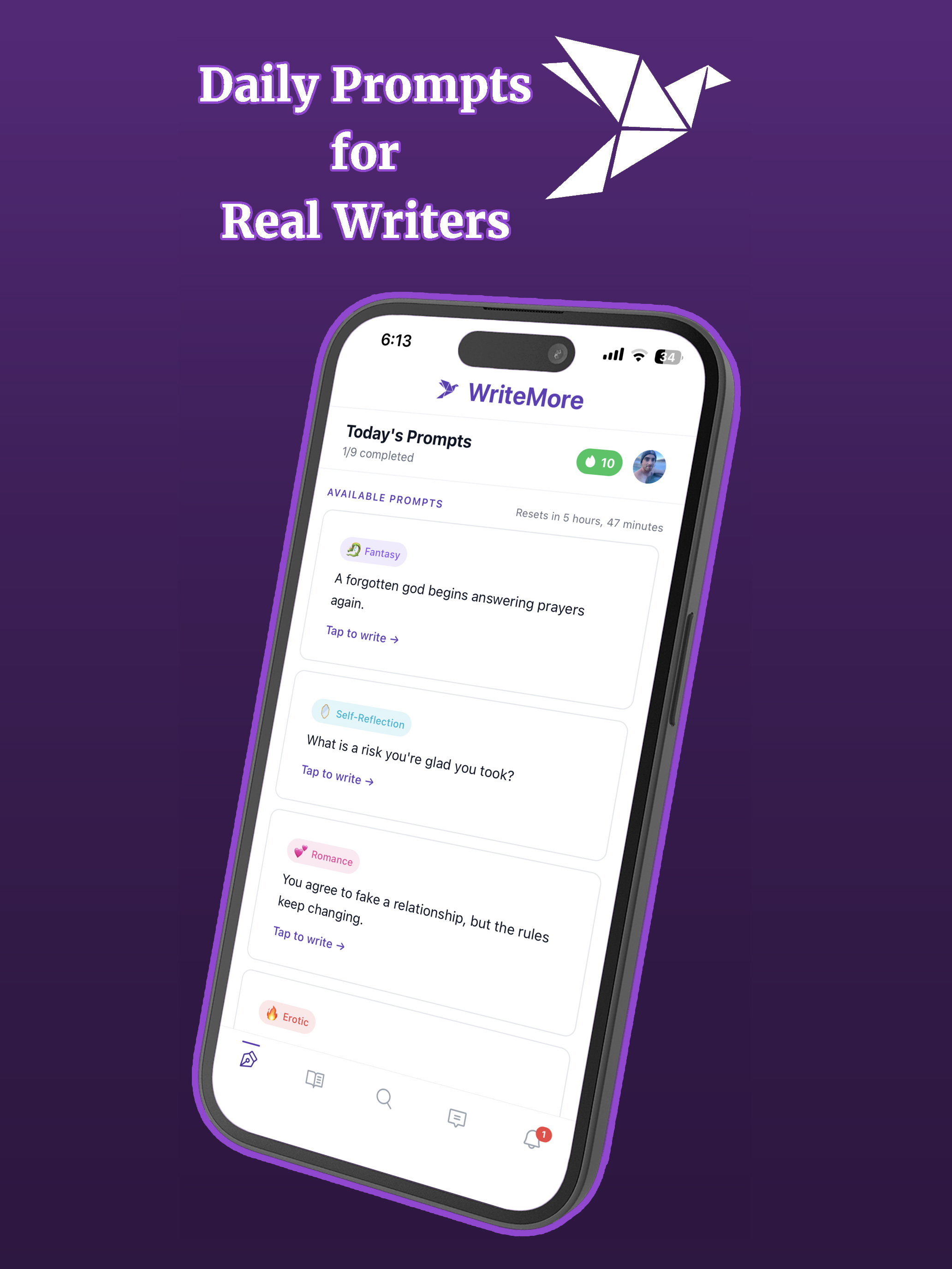 WriteMore: Writing Prompts screenshot 5