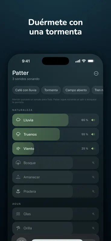 Patter: Ruido Blanco y Lluvia screenshot 2 of 4