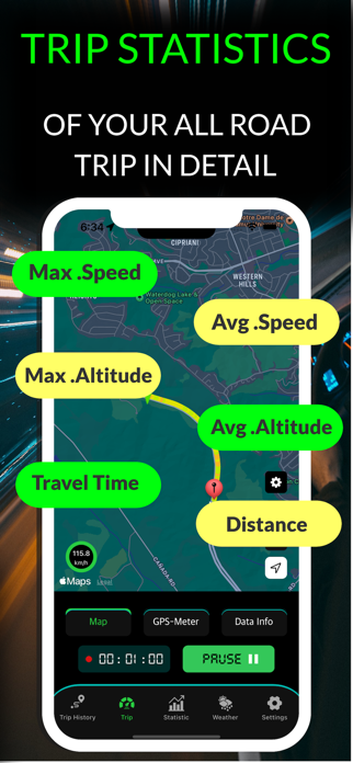 Speedometer GPS & MPH Tracker Screenshot 3 of 5