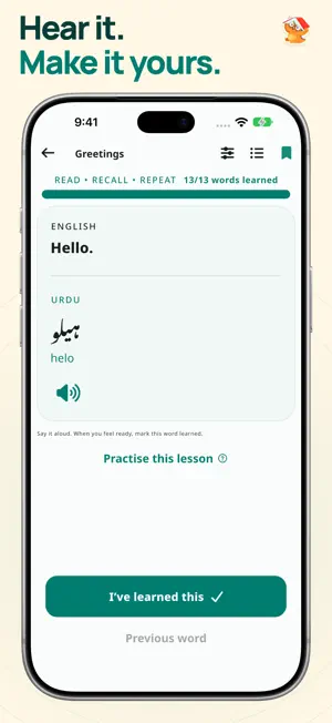 Learn Urdu For Beginners screenshot 2