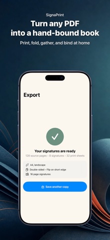 SignaPrint: PDF Imposition app screenshot