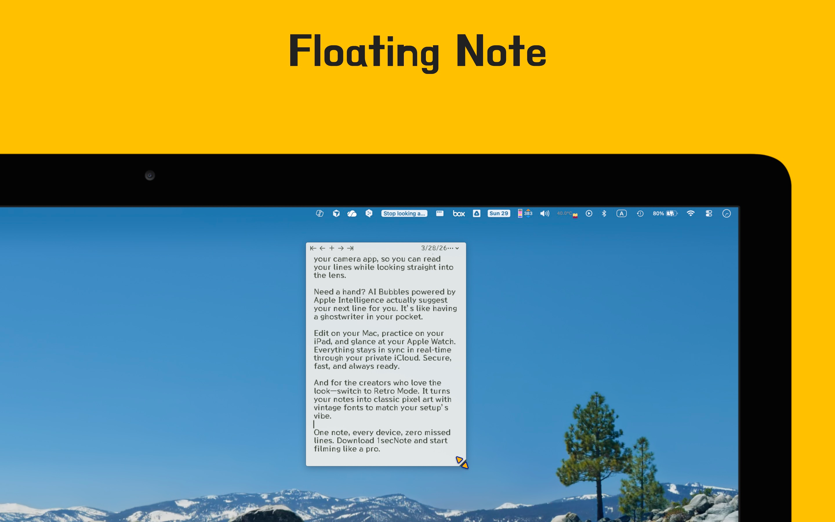 1secNote – Floating Prompter screenshot 17
