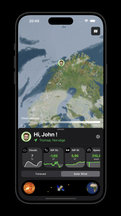 Easy Aurora: Forecast & Alerts Screenshot