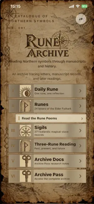 RUNE ARCHIVE screenshot 1