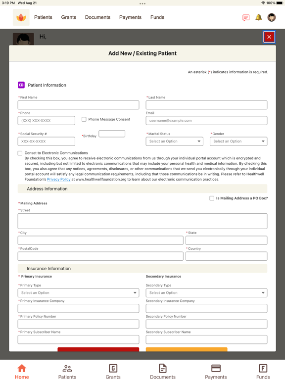 HealthWell Foundation iPad screenshot 7 - Business app