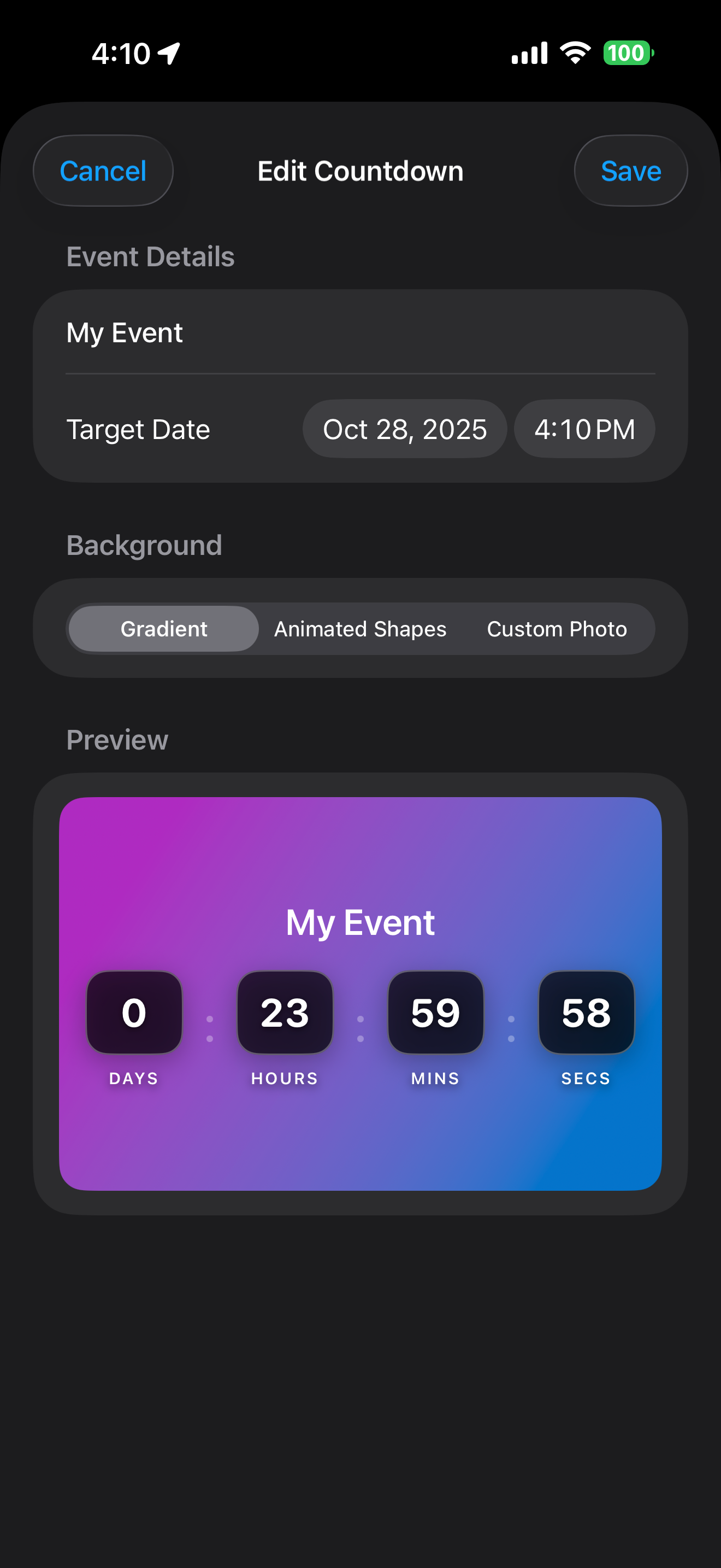 FunCountDown screenshot 4