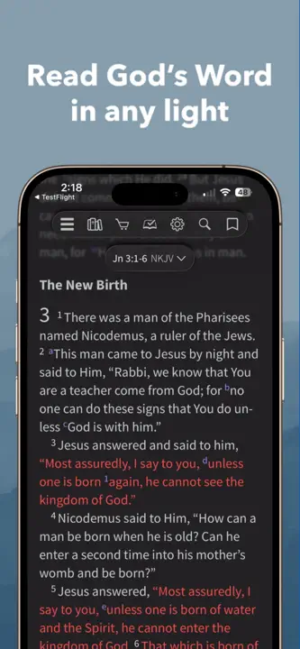 NKJV Bible by Olive Tree: Screenshot 10 von 10