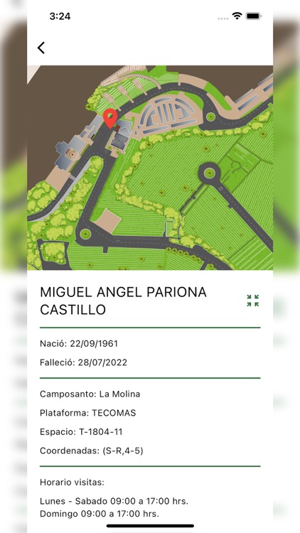 Jardines de la Paz APP