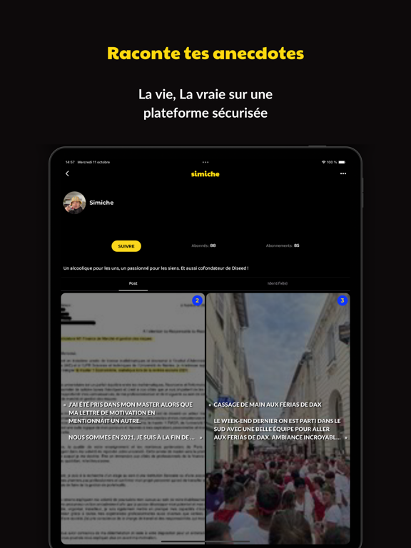 Screenshot #6 pour Diseed : Raconte tes anecdotes