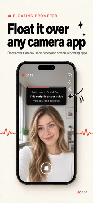 SpeakCam - Voice Teleprompter screenshot 2